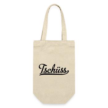tschüss - Geschenkbeutel für Flaschen - Natur - Vorne