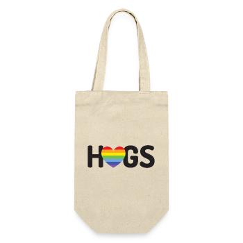LGBT-Umarmungen - Geschenkbeutel für Flaschen - Natur - Vorne