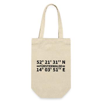 Fürstenwalde coordinates - Gift Bag for Bottles - nature - Front