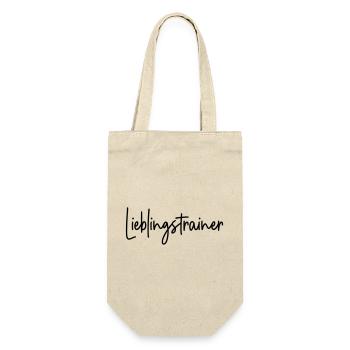 Lieblingstrainer Trainer - Geschenkbeutel für Flaschen - Natur - Vorne