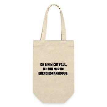 Je ne suis pas paresseux en disant - Sac à bouteille - nature - Devant