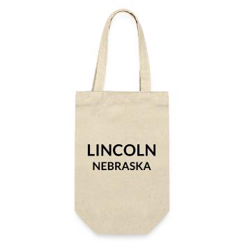 Lincoln Nebraska USA - Geschenkbeutel für Flaschen - Natur - Vorne