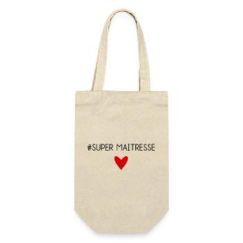MAÎTRESSE. MAITRE. MERCI. MERCI MAÎTRESSE - Sac à bouteille - nature - Devant