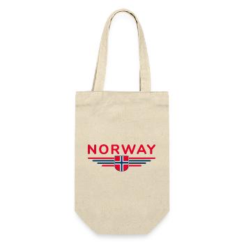 Ich liebe Norwegen Design T-Shirt Outfit - Geschenkbeutel für Flaschen - Natur - Vorne