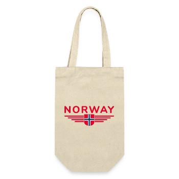 Ich liebe Norwegen Design T-Shirt Outfit - Geschenkbeutel für Flaschen - Natur - Vorne