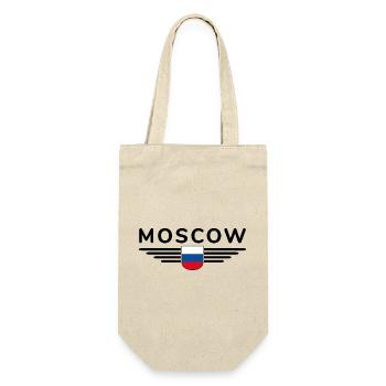 Moskau T-Shirt – Metropole der Eleganz - Geschenkbeutel für Flaschen - Natur - Vorne