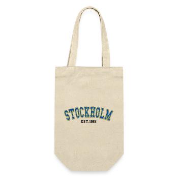 Stockholm Est.1965 - Geschenkbeutel für Flaschen - Natur - Vorne