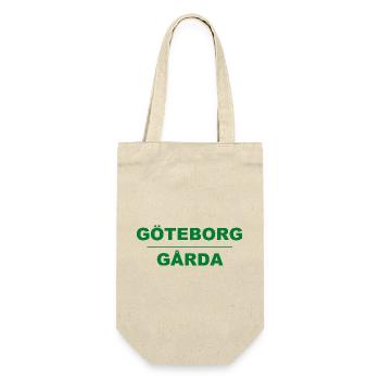 Göteborg Gårda – Green-black design - Gift Bag for Bottles - nature - Front