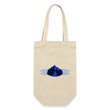 Mountains Landscape Forest Waterfall - Gift Bag for Bottles - nature - Front