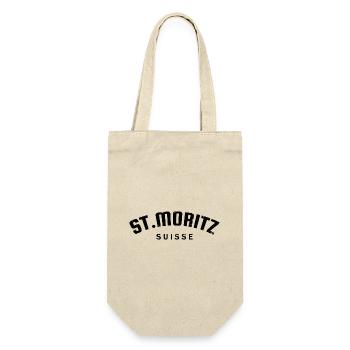 St. Moritz - Suisse - Switzerland - Swiss - Gift Bag for Bottles - nature - Front