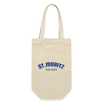 St. Moritz - Suisse - Switzerland - Swiss - Gift Bag for Bottles - nature - Front