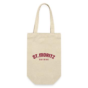 St. Moritz - Suisse - Switzerland - Swiss - Gift Bag for Bottles - nature - Front
