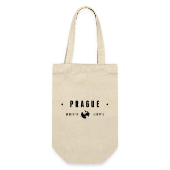 Prague GPS Coordinates Czech Republic - Gift Bag for Bottles - nature - Front