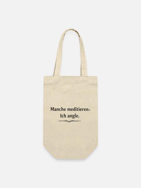 Angeln und Meditation Motiv - Geschenkbeutel für Flaschen - Natur