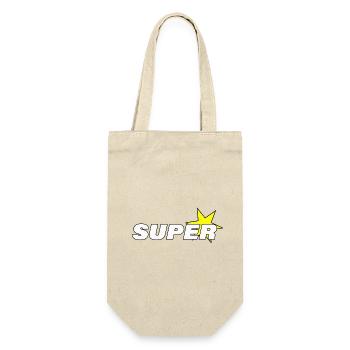 SUPER STAR - Gift Bag for Bottles - nature - Front