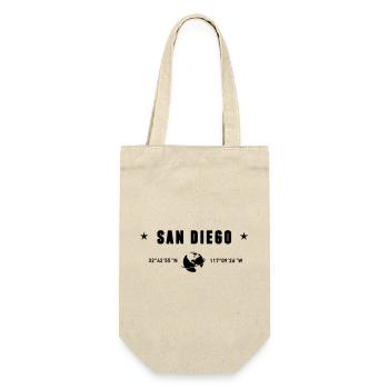 San Diego California Coordinates Earth - Gift Bag for Bottles - nature - Front