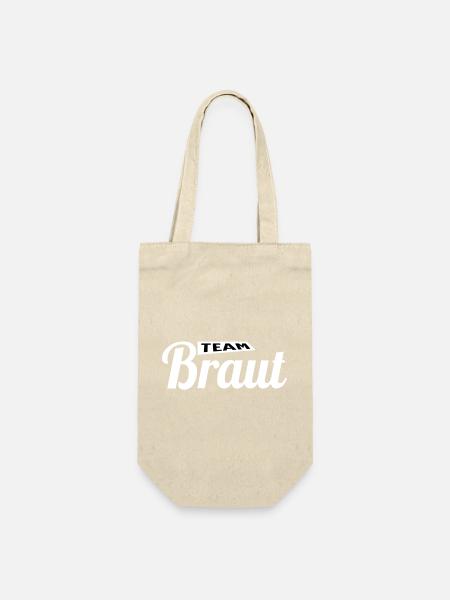 Die Braut! - Geschenkbeutel für Flaschen - Natur