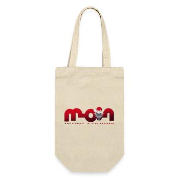 Moin - Geschenkbeutel für Flaschen - Natur - Vorne
