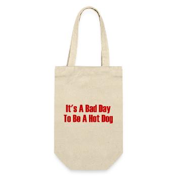 Aujourd’hui est une mauvaise journée pour être un hot-dog - Sac à bouteille - nature - Devant