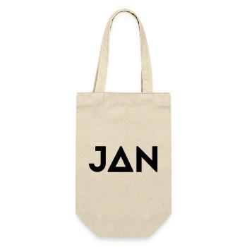 First name Jan - Gift Bag for Bottles - nature - Front