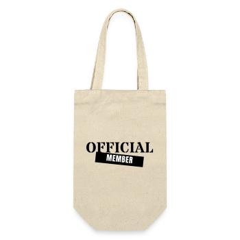 Official Member - Crew Team Club Mitglied Event - Gift Bag for Bottles - nature - Front