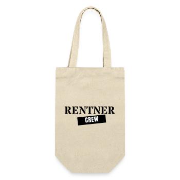 Retired Crew - Retirement Gift Team - Gift Bag for Bottles - nature - Front