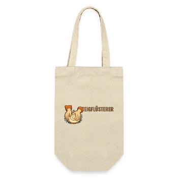 Teigflüsterer. – Sourdough community, baker Motiv. - Geschenkbeutel für Flaschen - Natur - Vorne