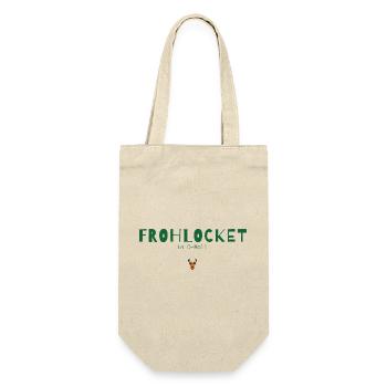 Frohlocket in D-Moll – Musikalisches Weihnachten - Geschenkbeutel für Flaschen - Natur - Vorne