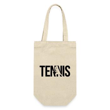 Tennis - Geschenkbeutel für Flaschen - Natur - Vorne