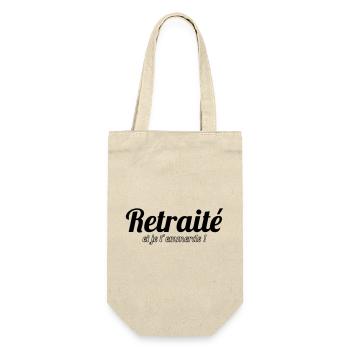 Retraité et je t'emmerde ! - Sac à bouteille - nature - Devant