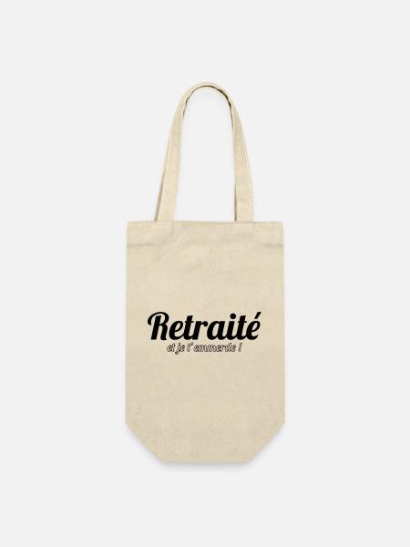 Retraité et je t'emmerde ! - Sac à bouteille - nature
