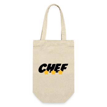 Chef - Cuisine - Patron - Boss - Cooking - Food - Gift Bag for Bottles - nature - Front