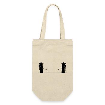 Samurai fight - Gift Bag for Bottles - nature - Front