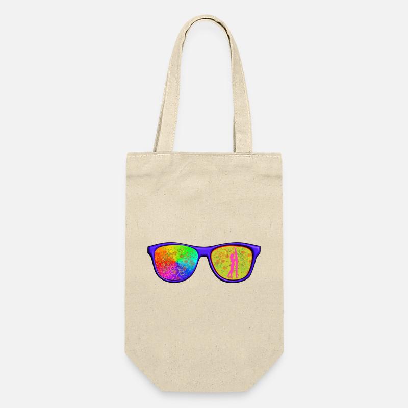 Cap with glasses - Gift Bag for Bottles - nature