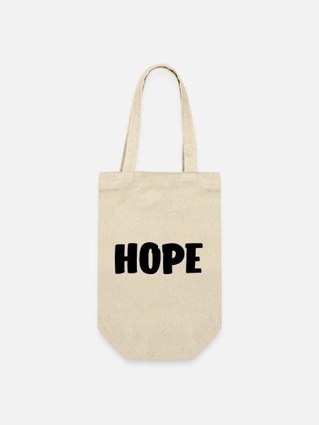 Hope - Geschenkbeutel für Flaschen - Natur