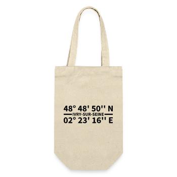 Ivry-sur-Seine coordinates - Gift Bag for Bottles - nature - Front