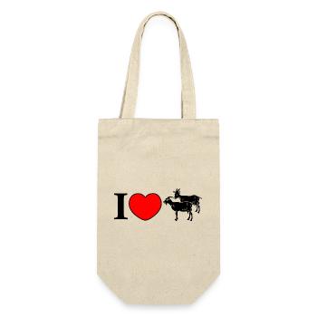 Goats love - Gift Bag for Bottles - nature - Front