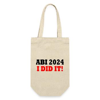 Abi 2024 - Geschenkbeutel für Flaschen - Natur - Vorne