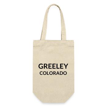 Greeley Colorado USA - Geschenkbeutel für Flaschen - Natur - Vorne