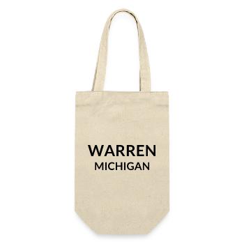 Warren Michigan USA - Geschenkbeutel für Flaschen - Natur - Vorne