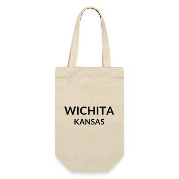 Wichita Kansas USA - Geschenkbeutel für Flaschen - Natur - Vorne