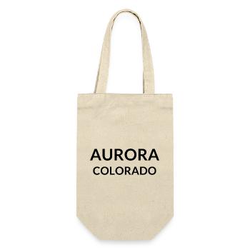 Aurora Colorado USA - Geschenkbeutel für Flaschen - Natur - Vorne