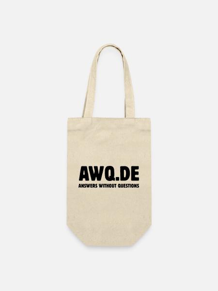 AWQ - Answers without questions - Geschenkbeutel für Flaschen - Natur