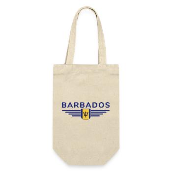 Barbados T-Shirt: Karibik-Feeling pur - Geschenkbeutel für Flaschen - Natur - Vorne