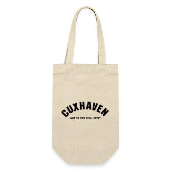 Cuxhaven who the fuck is Mallorca - Geschenkbeutel für Flaschen - Natur - Vorne