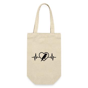 Parrot Heart - Gift Bag for Bottles - nature - Front