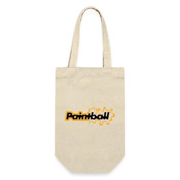 Paintball - Geschenkbeutel für Flaschen - Natur - Vorne