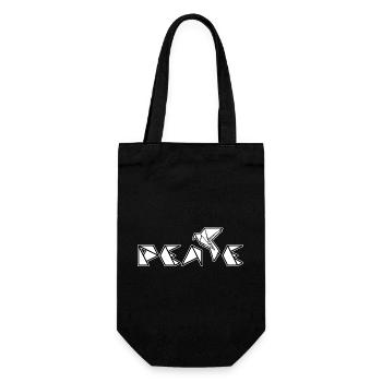 Peace - Gift Bag for Bottles - black - Front