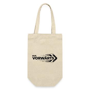 Nur Vorwärts - Geschenkbeutel für Flaschen - Natur - Vorne