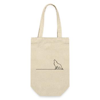 Wolf Outline - Gift Bag for Bottles - nature - Front